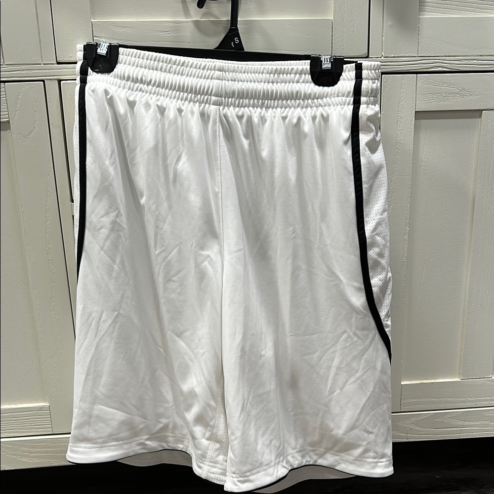 Adidas White Shorts with Black Accents